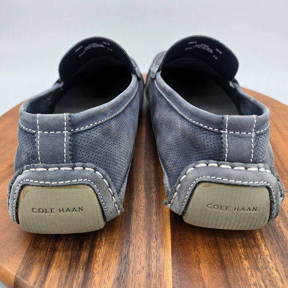 Cole Haan Loafers Men\'s 11.5 M Blue Gray Leather Wyatt Bit Casual Driving Shoes main image 5